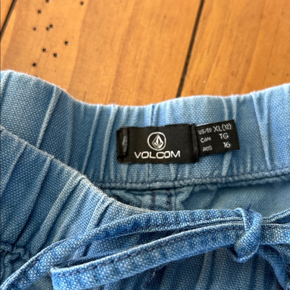Volcom Light Blue Women's Cargo Shorts - Picture 2 of 3